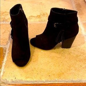 SOLD - Joes peep toe booties